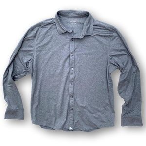 UntuckIt Men's XL Gray Performance Shirt
